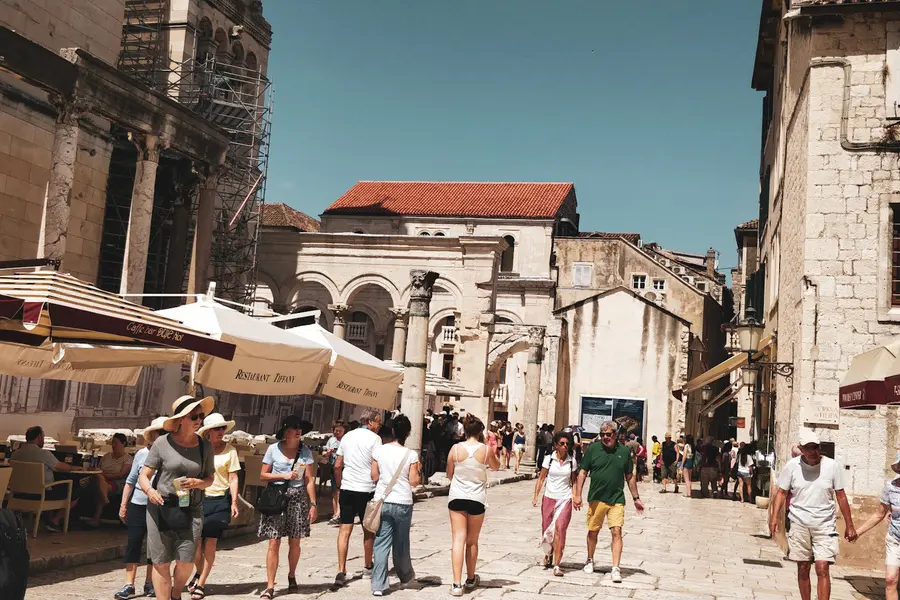 cardo main street through Diocletian's palace