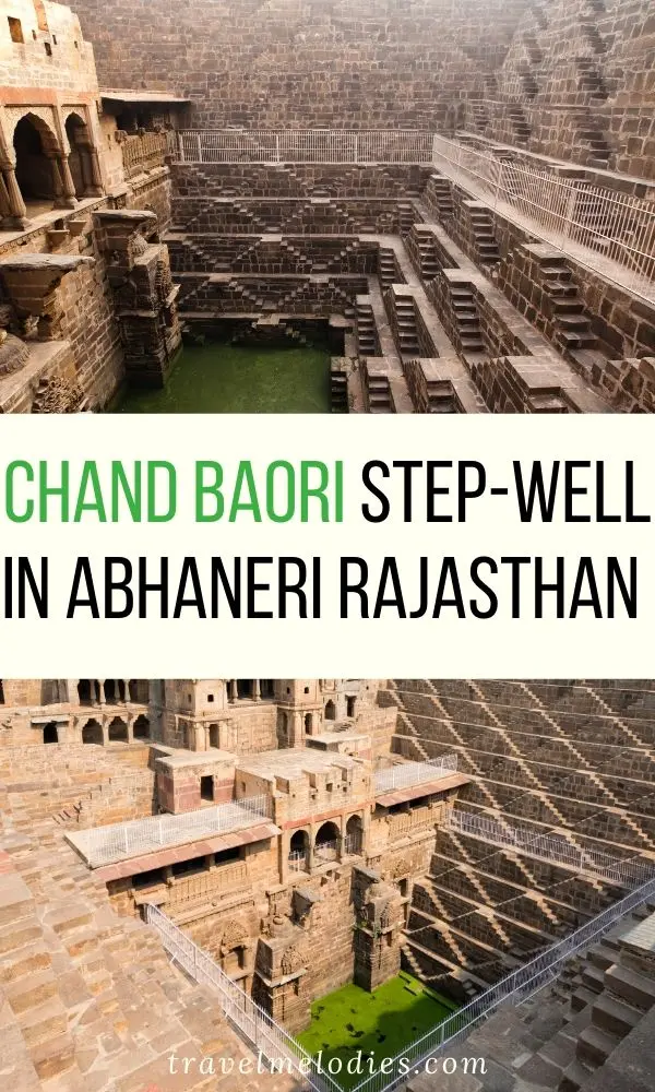 chand baori step well in abhaneri rajasthan india 