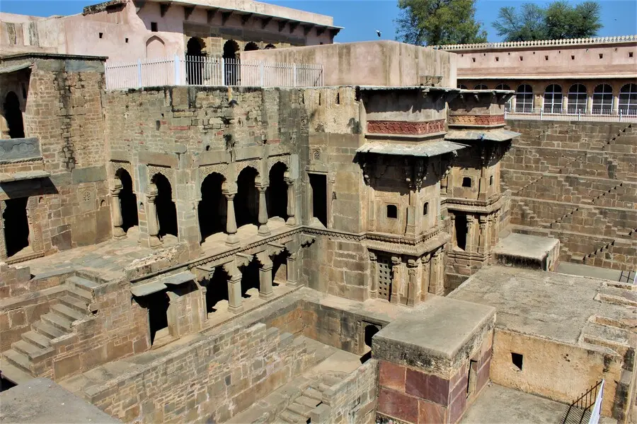 chand baori step well structure