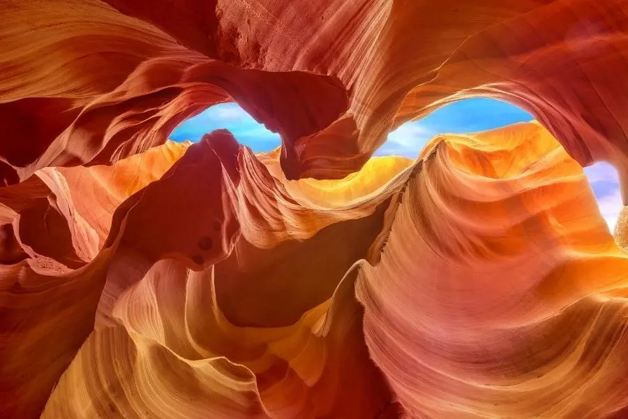 changing colors of antelope canyon arizona