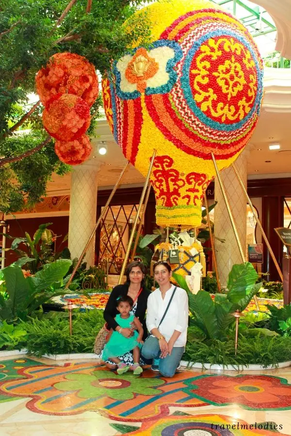 flower sculptures at Wynn Las Vegas Nevada