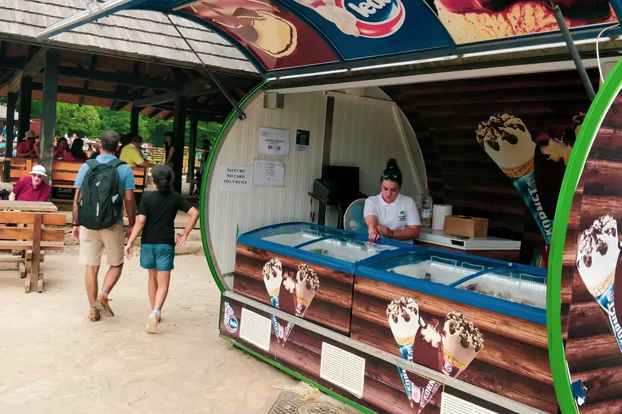 food stalls kozjak lake plitvice lakes