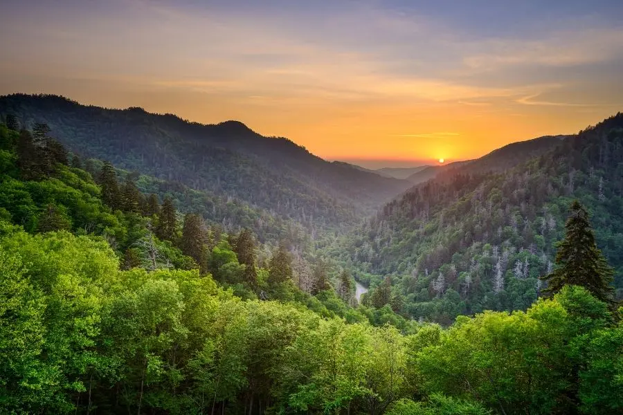 great smoky mountains national park North Carolina and Tennessee USA