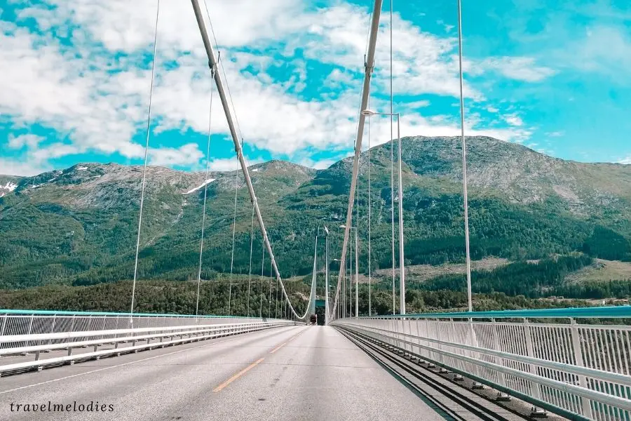 hardanger bridge Eidfjorden bergen to oslo