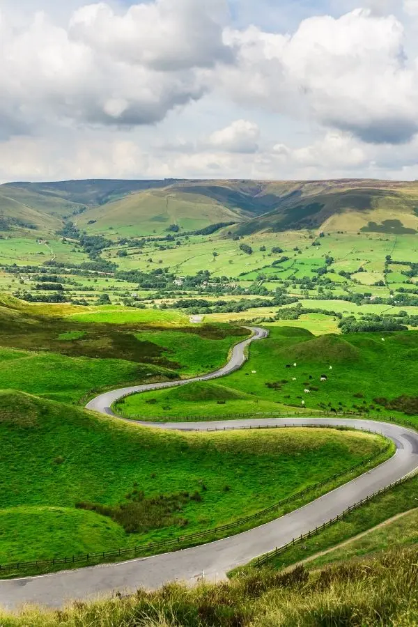 mam tor hill peak district united kingdom with kids
