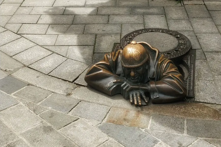 Cumil Man at Work Bratislava Slovakia