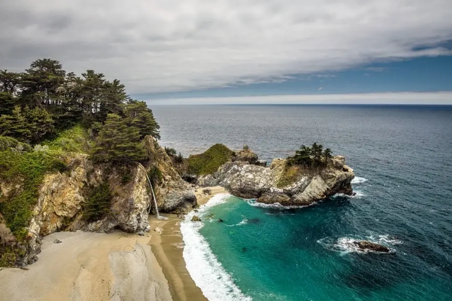 mcway falls pacific coast highway california best road trips in usa