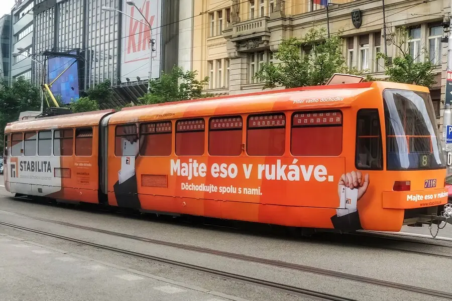Public transport in Bratislava Slovakia