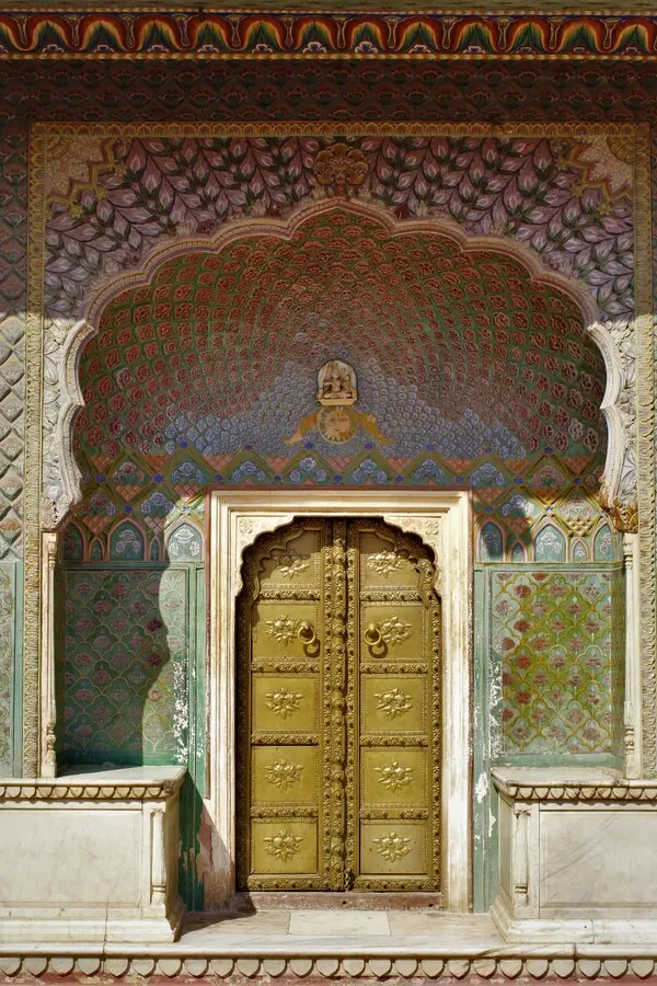 rose gate at pritam niwas chowk in city palace best places to visit in jaipur rajasthan