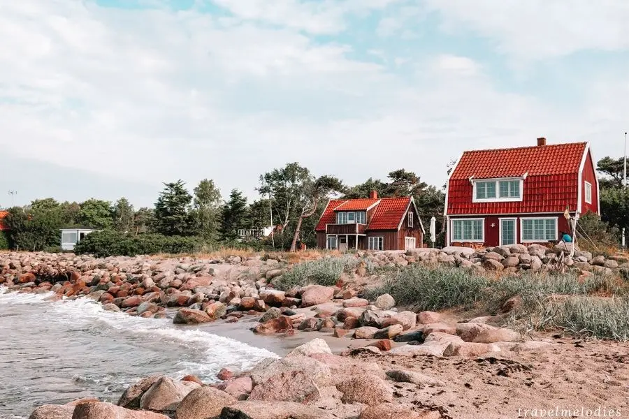 Sandhammarens strand beach Loderup strandbad Österlen Ystad S Sweden