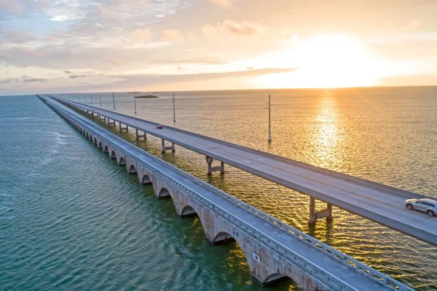 seven mile bridge florida keys miami to key west road trip 