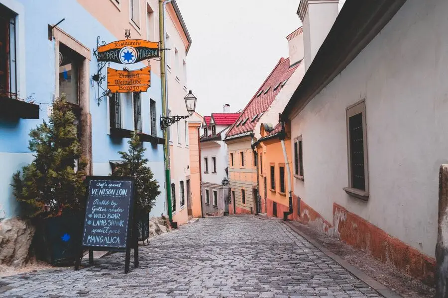 Streets of Bratislava Slovakia