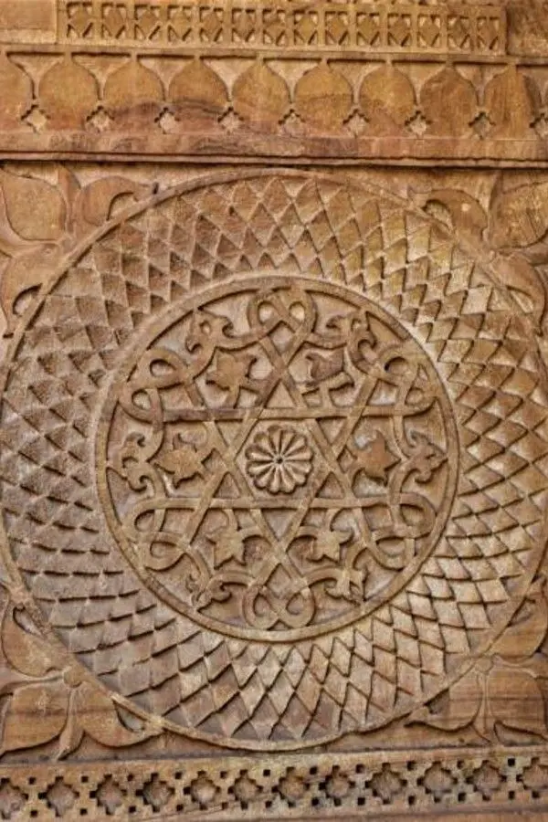 Sun carvings man mandir palace gwalior fort