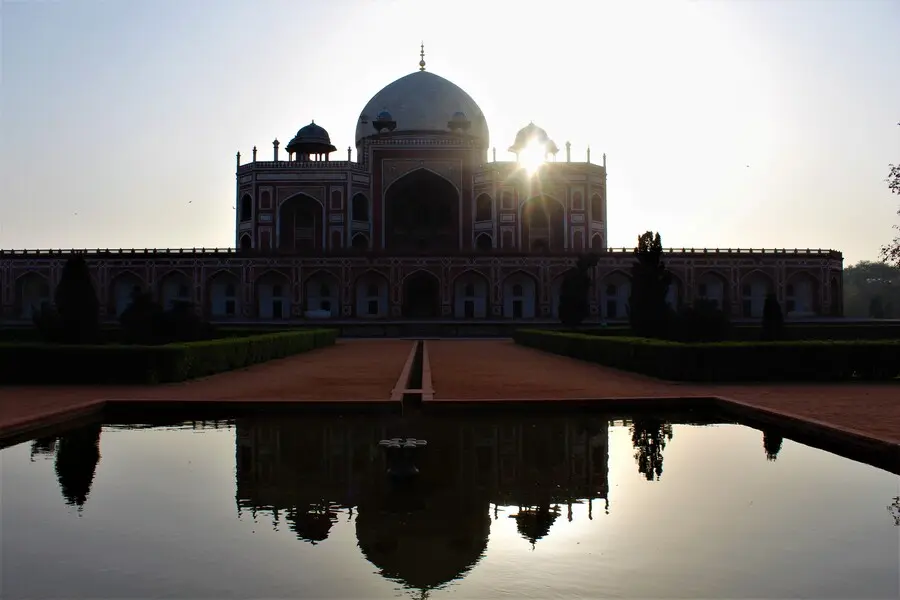 sunrise at humayun's tomb 
