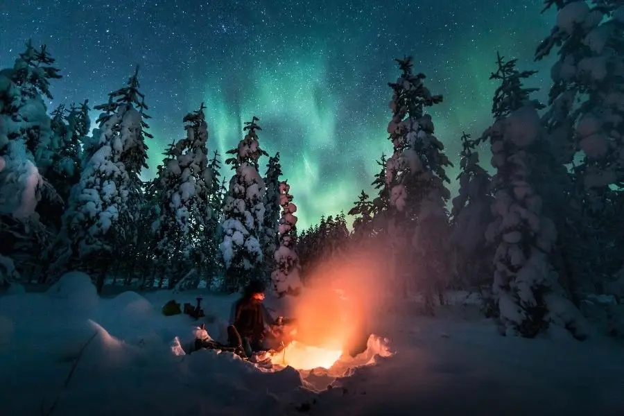 swedish lapland best places to see northern lights with kids