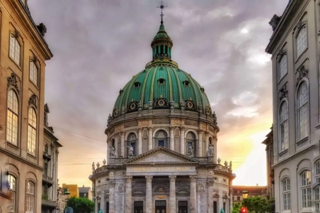 the marble church frederik's kirke copenhagen denmark