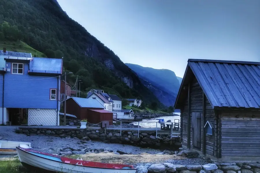 A fairy tale town of Undredal in Norway