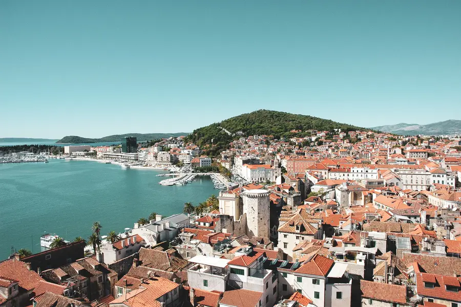 view from Marjan Hill in Split Croatia