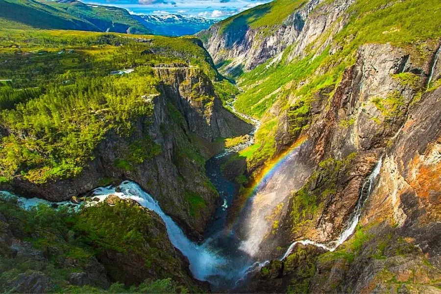 vøringsfossen waterfall måbødalen eidfjord norway