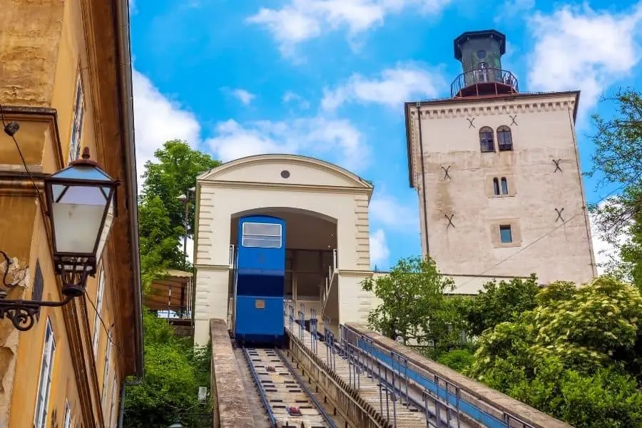 worlds shortest funicular zagreb croatia