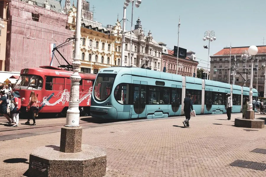 trams in zagreb croatia