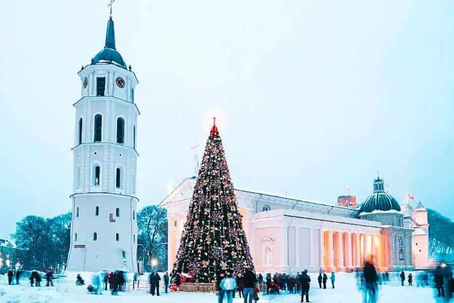 vilnius lithuania europe winter