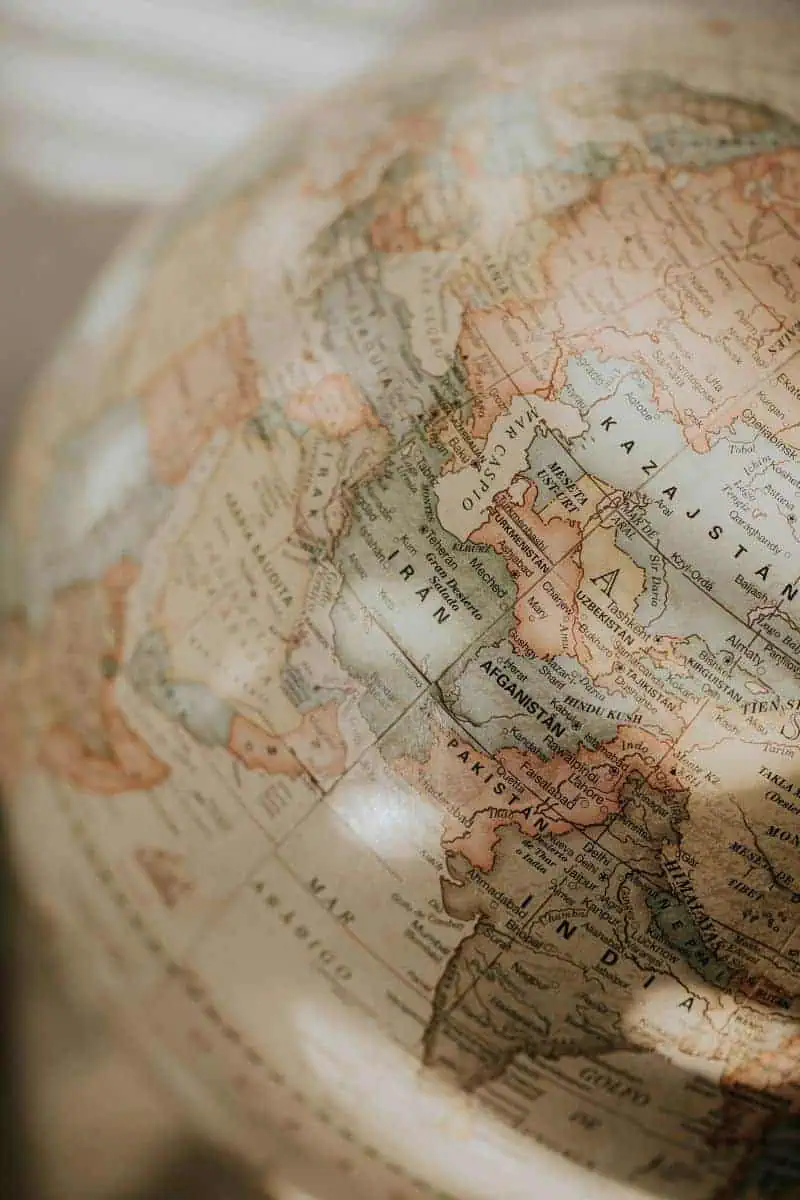 world map globe