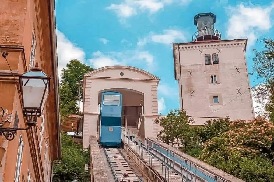 worlds shortest funicular zagreb croatia